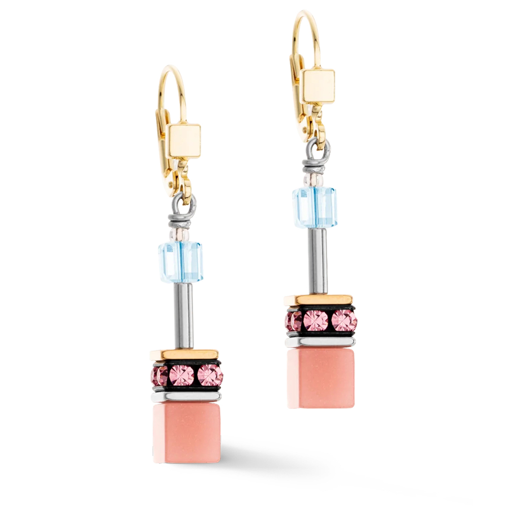 Серьги Coeur de Lion Aqua-Apricot 2838/20-2028