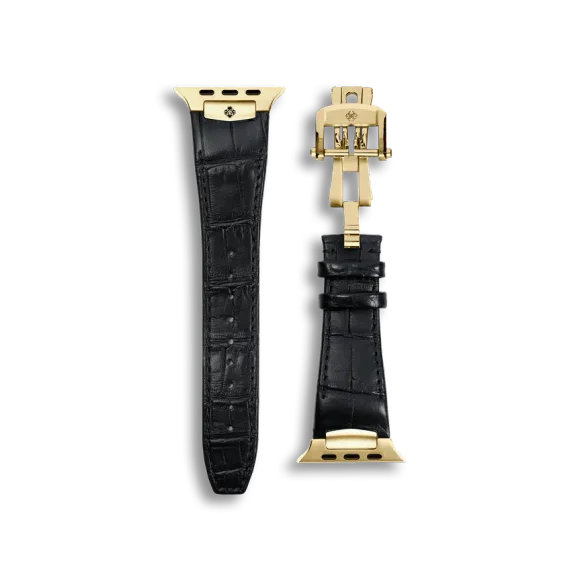 Ремешок для Apple Watch - Alligator Leather Black