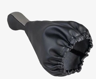 Ручка КПП с кожаным чехлом 2108 черная+серая 4653