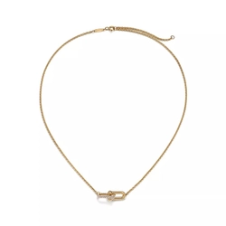 Подвеска из жёлтого золота 18k с бриллиантами, Tiffany 💎Hard Wear Double link