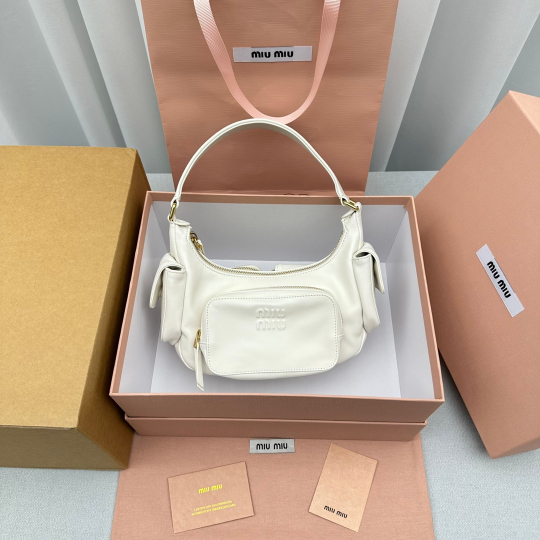 Miu Miu Nappa Leather Pocket Bag 21 cm