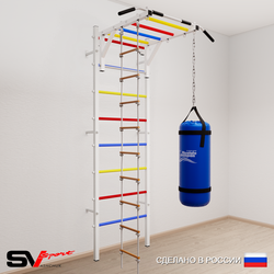 Шведская стенка Sv Sport 5313 (Турник рукоход/Лестница/Цепь/Мешок 30кг)