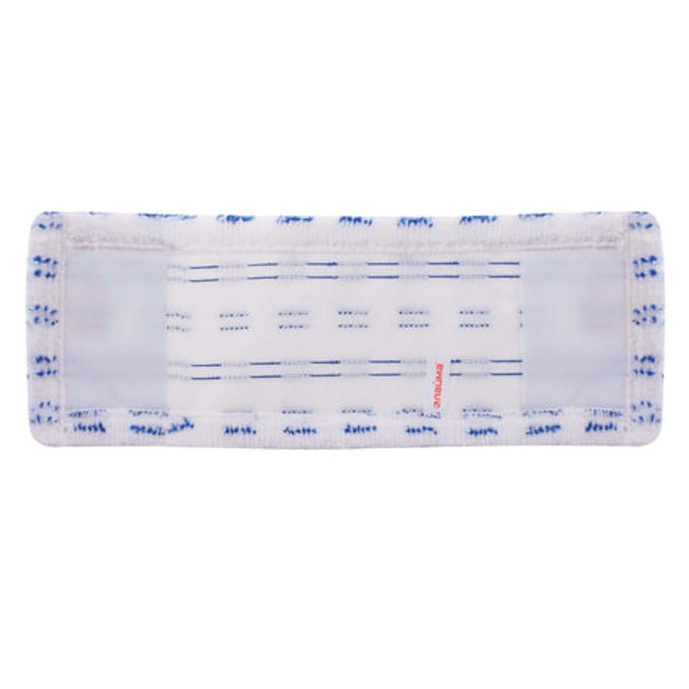 Насадка МОП плоская для швабры/держателя 40 см, карманы (ТИП К), микрофибра/абразив, LAIMA