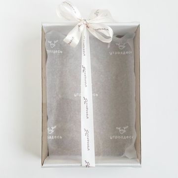 Коробка бренд с прозрачной крышкой 21*15