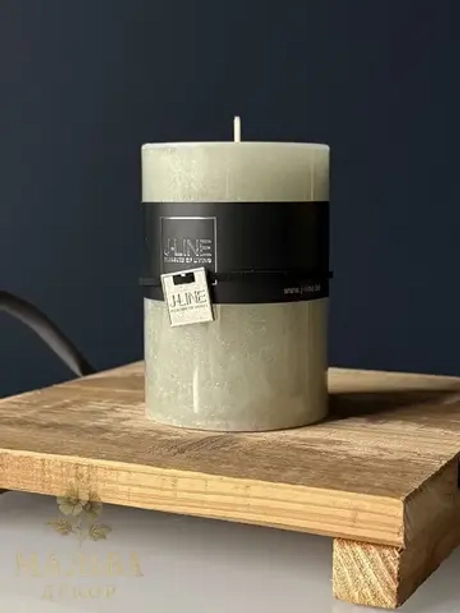 Свеча "Зелёная пудра" малая 7x7x10 см