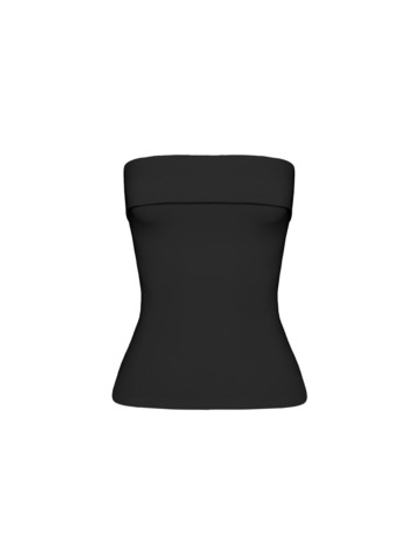 black fold over bandeau