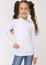 Водолазка для девочек "Менди-1" р-р 134, белый (Ивашка)