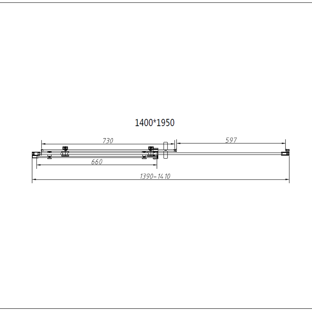 Душевой уголок Como-N VSR-4CN9014CL, 1400*900, хром, стекло прозрачное, , шт