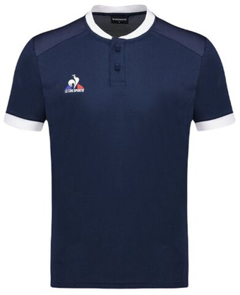 Мужское теннисное поло Le Coq Sportif Tennis Polo Short Sleeve N°7 - небесный