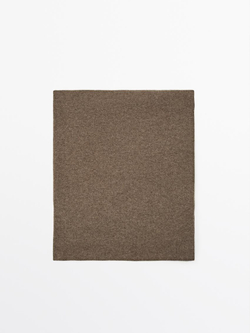 Massimo Dutti Шарф из 100% кашемира, песочный