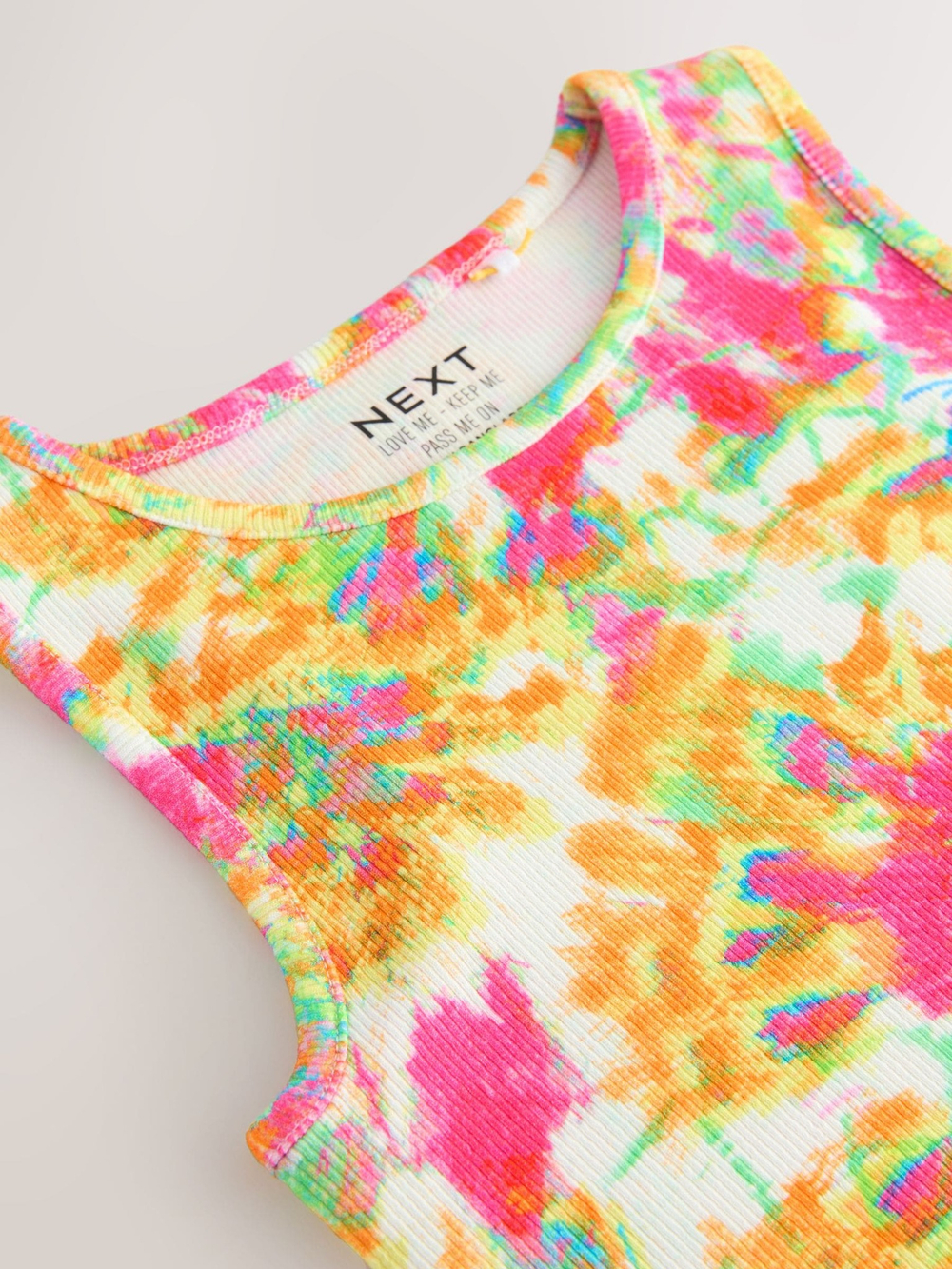 Майка для девочки Next AK2-062, Желтый, Розовый