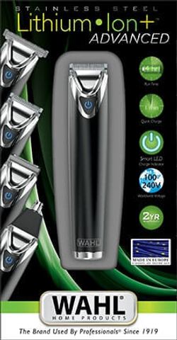 Триммер для стрижки усов и бороды Wahl LI+ Stainless Steel Advanced (9864-016)