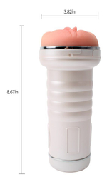 Телесный мастурбатор-вагина Pussy Addict в колбе (Цвет: телесный)