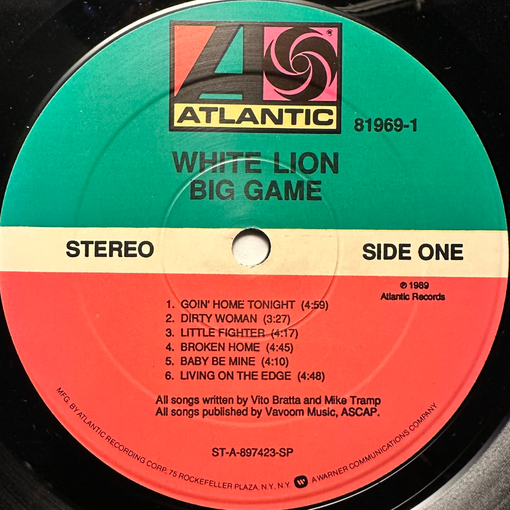 White Lion - Big Game (США 1989г.)