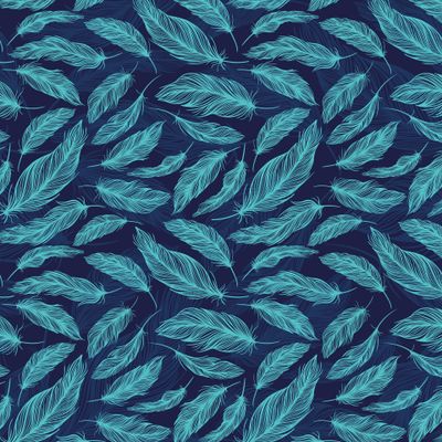 Синие перышки