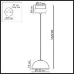 Подвесной светодиодный светильник Odeon Light LULU 5453/6L ODL_EX LED 6W 3000K