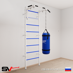Шведская стенка Sv Sport усиленная 6013 (Турник стандарт/Цепь/Мешок 30кг)