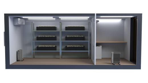 Модуль для мелкотоварного производства грибов