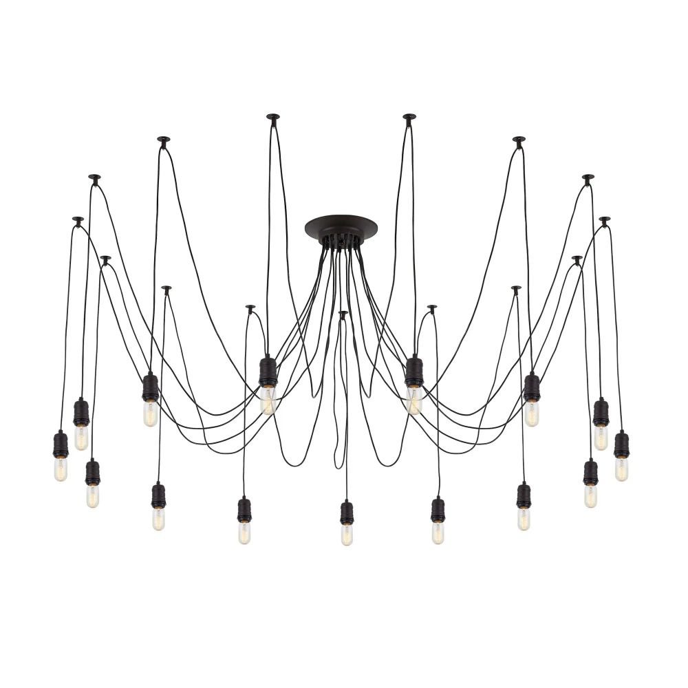 Citilux Эдисон CL451152 Люстра паук Венге