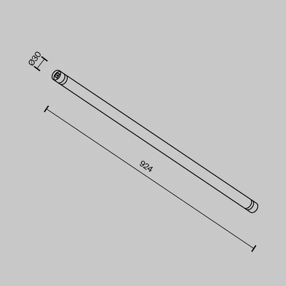 Соединитель для модульной системы Shelf 924мм Technical ca011-l900-b