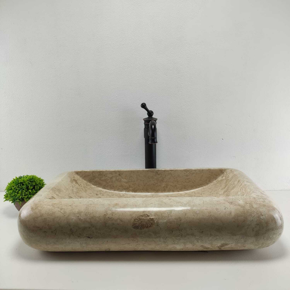 Раковина из мрамора Kotak Luncur bibir KL-60862 70*40*15