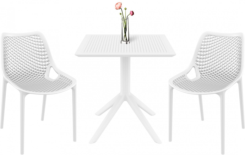 Комплект пластиковой мебели Siesta Contract Sky 70 Air, белый