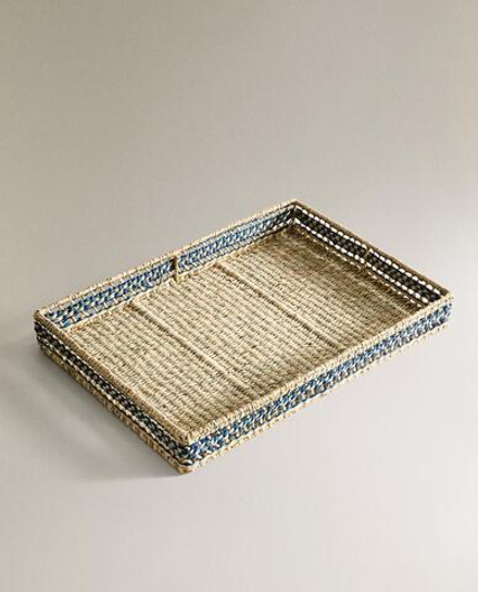 ZARA HOME ПРЯМОУГОЛЬНЫЙ ПОДНОС,СИНИЙ