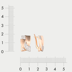 Серьги с фианитами для женщин из розового золота 585 пробы (арт. 02-10101-1950)