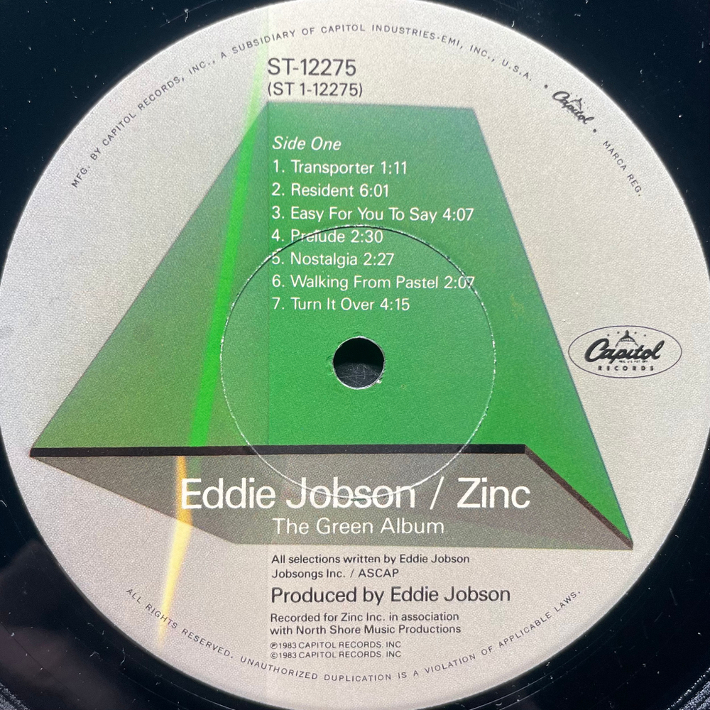 Eddie Jobson / Zinc – The Green Album (США 1983г.)