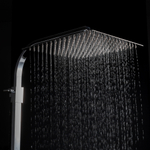 Душевая система термостат  G2407-40 GAPPO лейка "Тропический душ" квадрат 300*300 ХРОМ