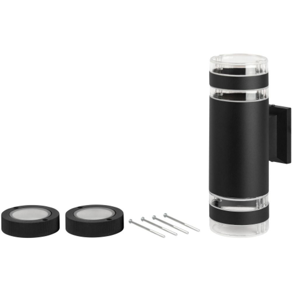 Светильник уличный настенный ЭРА «Адрия» GBW-102-BL-0300 230В 2хЕ27 max 30Вт IP54 300х150x90 вверх/вниз черный | Садово-парковые светильники