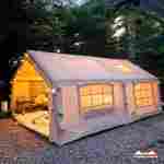 Пневмокаркасная палатка «Летний Уют» 4,8×3,6×2,2 м — семейная, кемпинговая из ПВХ