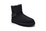 UGG Mini Bailey Graphic Logo Suede Black