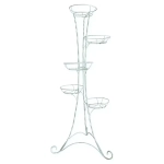 Подставка белая витая классическая 5-ти горшковая