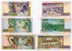 Банкноты Сан-Томе и Принсипи 3 шт (5000, 10000 и 50000 добр) 1996 год. UNC
