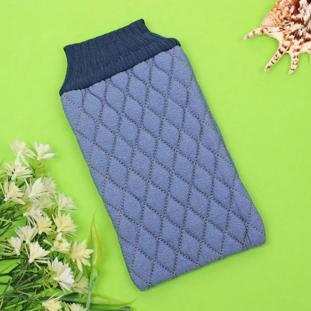 Мочалка - варежка мягкая «Premium - Toskatta», цвет синий, 24*15см (ZIP пакет)