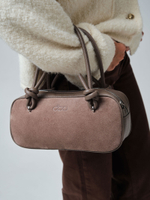 Замшевая сумка Curl DBR 31363 капучино