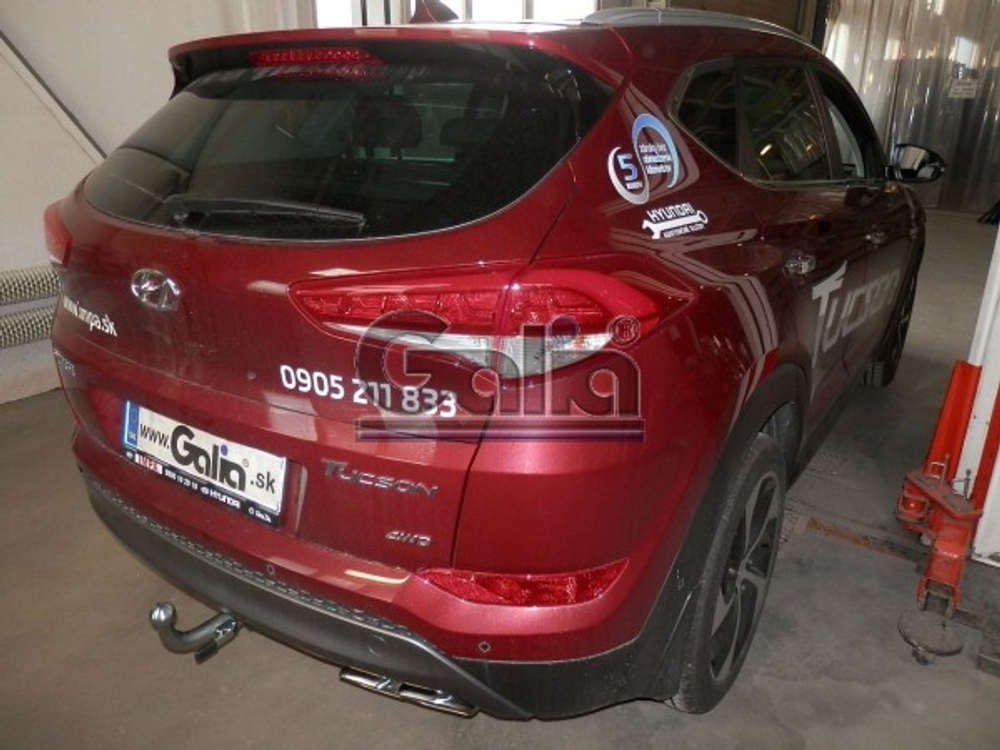 Фаркоп оцинкованный Galia H095C для Hyundai Tucson дорестайл 2015-2018, Kia Sportage 4 дорестайл 2015-2018(паспорт и сертификат в комплекте)(без электрики)