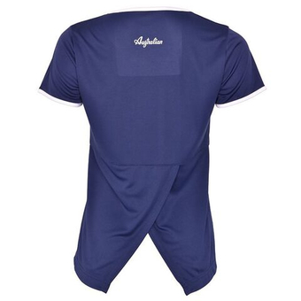 Женская теннисная футболка Australian T-Shirt Ace With Back Split - небесный