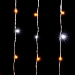 Светодиодный занавес 2*2 м., 400 желтых LED ламп, мерцание, прозрачный провод ПВХ, LTC (PCL402BLW-10-2Y)