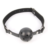Черный кляп-шарик 3,5см на регулируемом ремешке Bior Toys Notabu NTB-80345