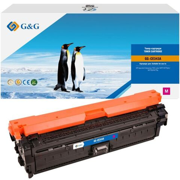 Картридж G&G аналог HP CE343A (651A) для CLJ M775, с чипом (16000стр.), пурпурный