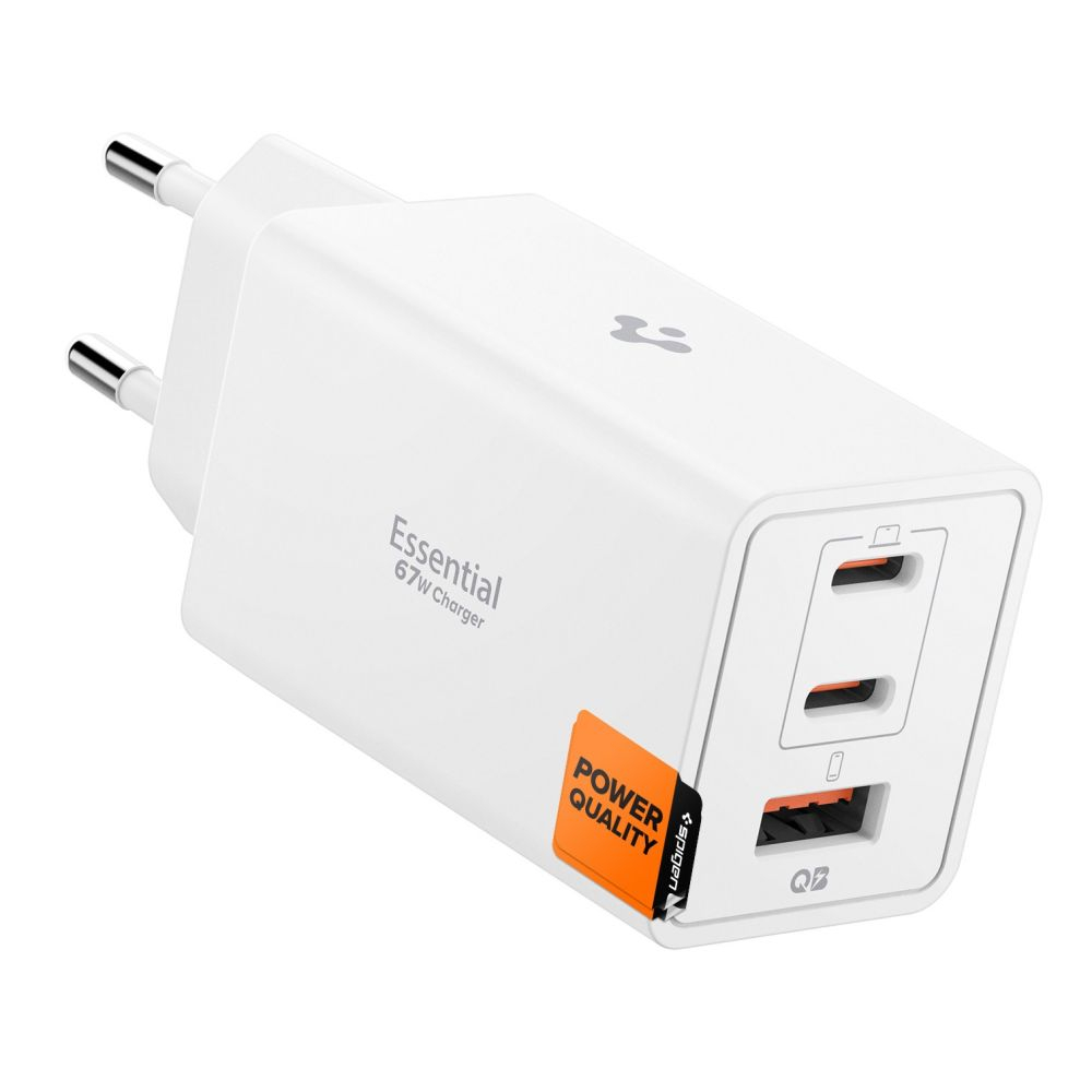 Блок питания Spigen EE673EU  3-PORT NETWORK CHARGER 67W WHITE