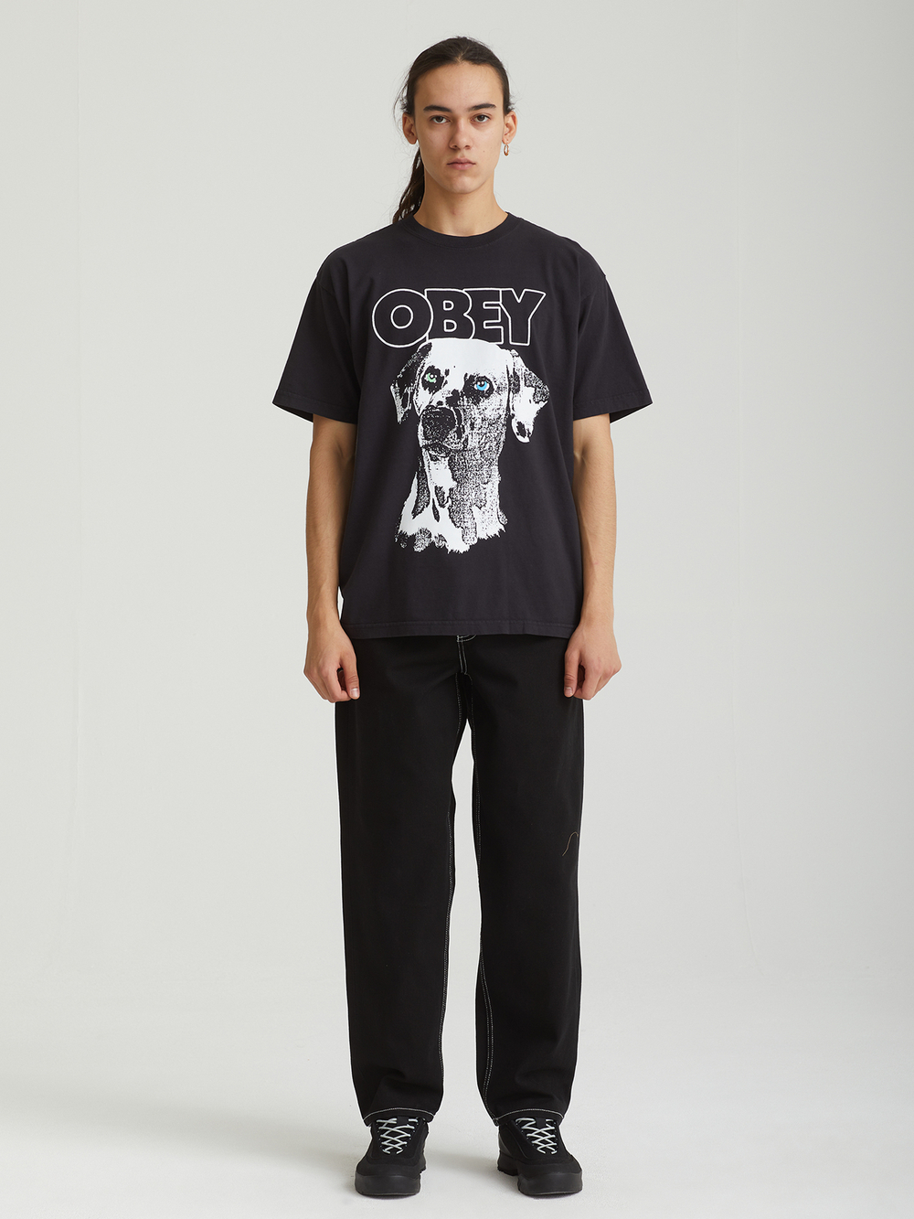 Мужская Футболка Obey Dalmation