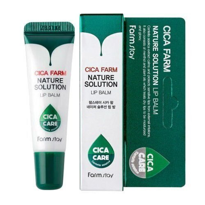 Бальзам для губ Farmstay Cica Farm Nature Solution Lip Balm Центелла 10 г