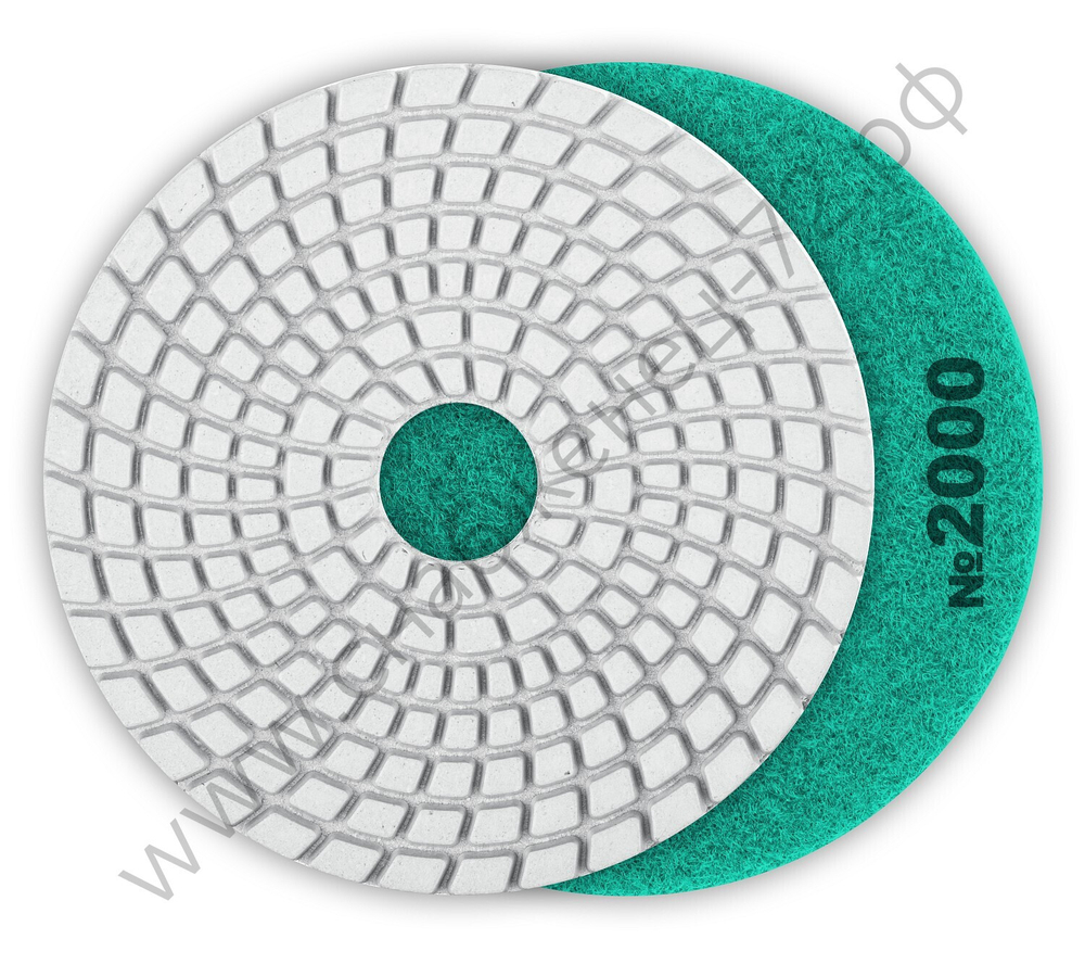 ЗУБР АГШК 100 мм, №2000, мокрое шлифование, Алмазный гибкий шлифовальный круг (29866-2000)
