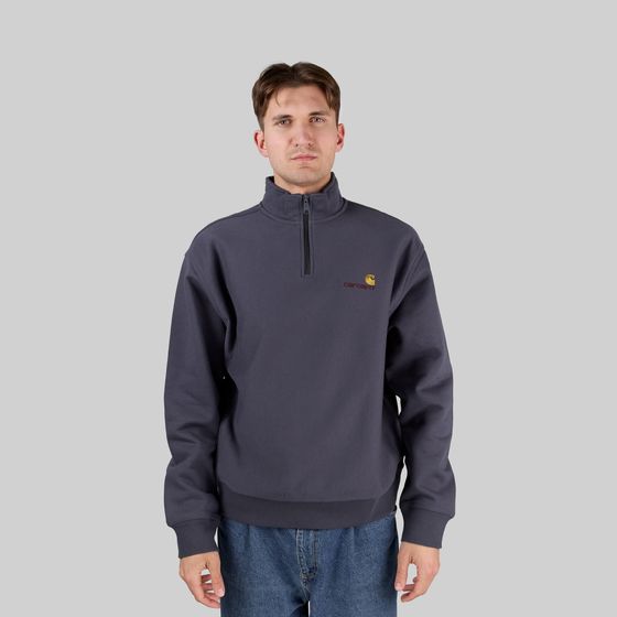 Толстовка мужская Carhartt WIP American Script Half Zip артикул:I027014_zeus - купить в магазине Дайс