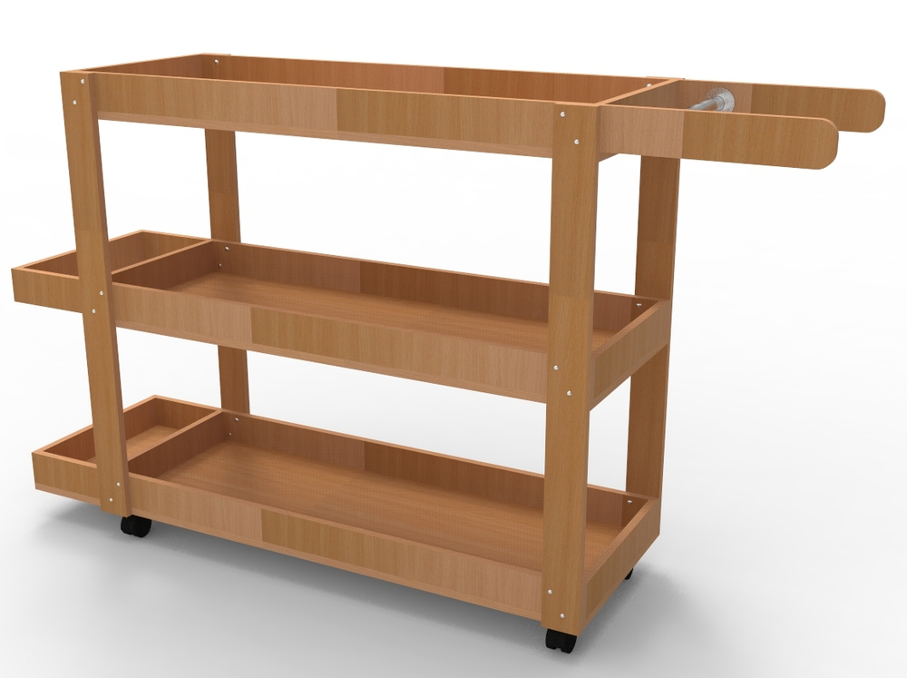 Стеллаж для спортинвентаря на колесах