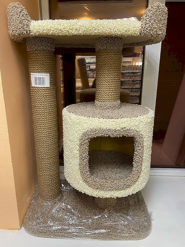 Когтеточка для кошек "Вилла" джут 60х40х92 см