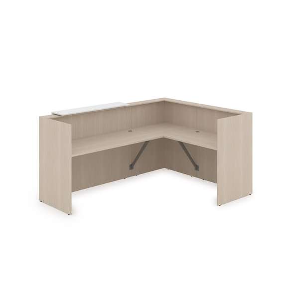 1КР-ДС.102.1 Комплект Ресепшн с фартуком ЛДСП (2344*1777*1161) (с подсветкой)